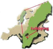 Where to find Falköping in Sweden